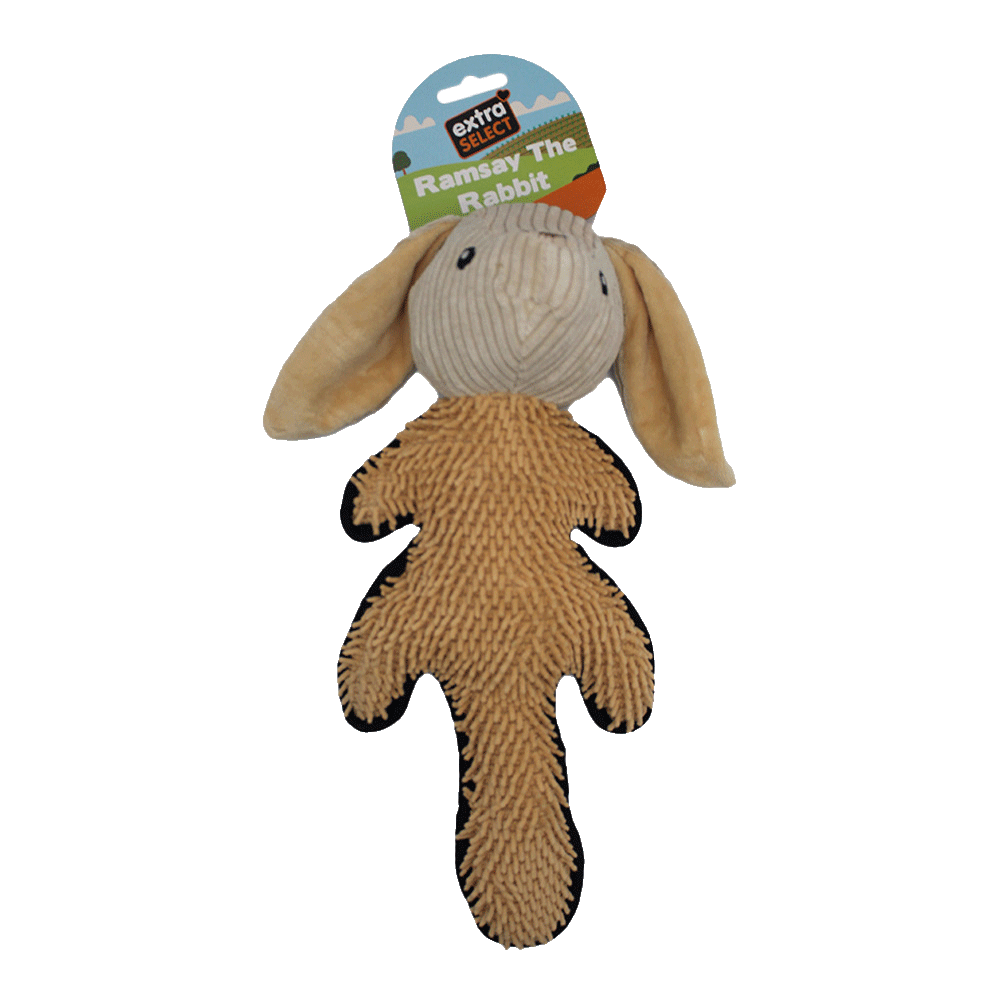 Ramsay The Rabbit Plush Dog Toy - 6 Pack