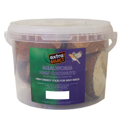 Extra Select Suet Coconuts in a bucket