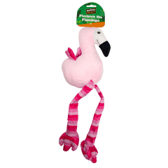 Florence the Flamingo Plush Dog Toy - 6 Pack