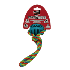 Ruff and Tuff Floating Ball on Rope Dog Toy