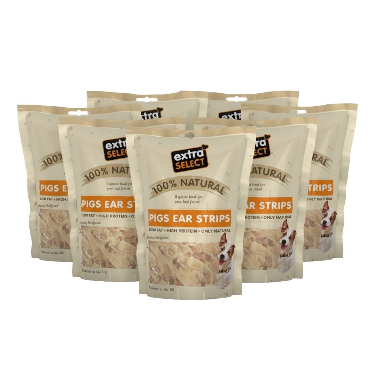 Natural Pig's Ear Strips